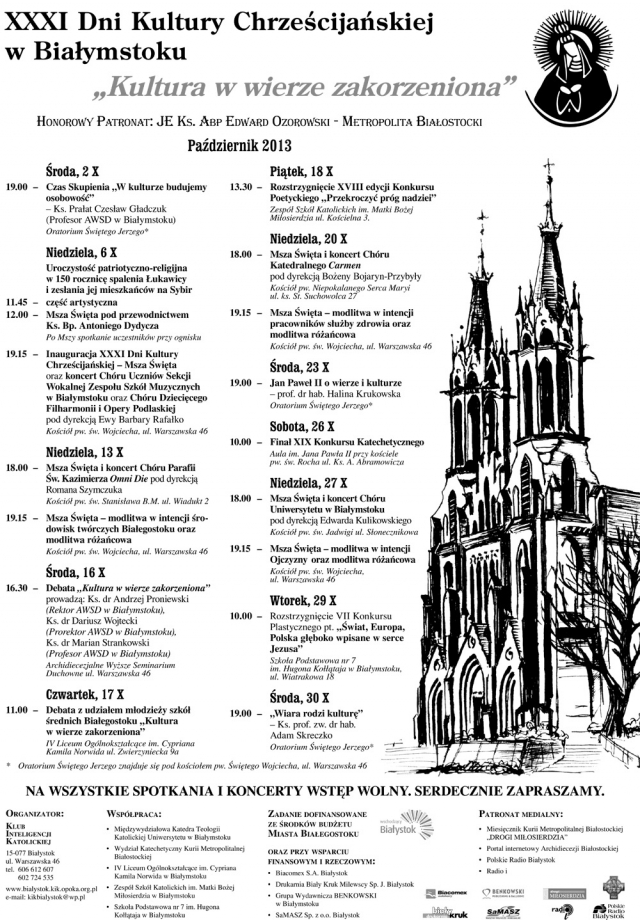 XXXI Dni Kultury Chrześcijańskiej