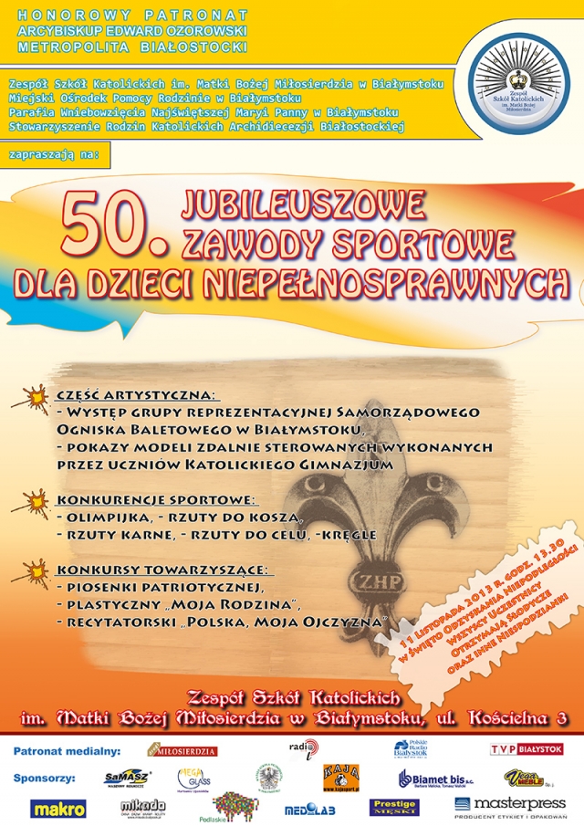 50. Jubileuszowe Zawody Sportowe dla Dzieci Niepełnosprawnych