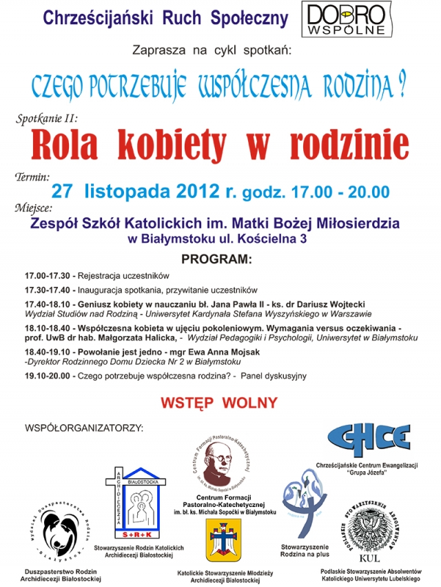 Konferencja nt roli kobiety w rodzinie