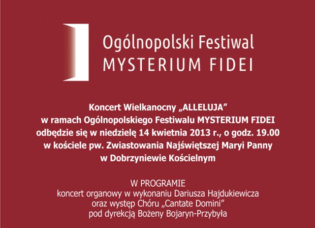 I Ogólnopolski Festiwal Mysterium Fidei w Dobrzyniewie