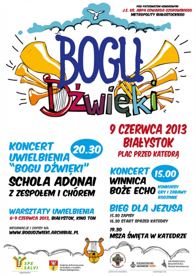 Koncert  BOGU DŹWIĘKI i BIEG DLA JEZUSA