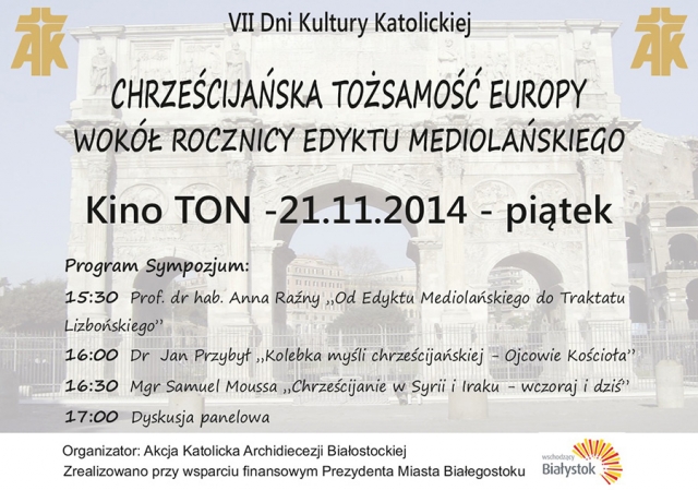 Sympozjum na temat chrześcijańskiej tożsamości Europy